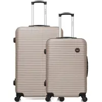 BlueStar - Lot de 2 Valise grand format et valise weekend LONDON -