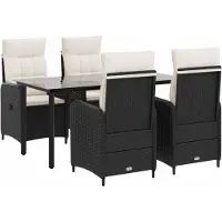 Syfax Ensemble de Tables Basses avec coussin avec oreiller 5 pcs