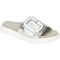 Gabor 83.751 Chaussures pour femmes - mules confortables argentées pour les loisirs NEUVES