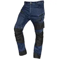 Neo Tools Spodnie robocze DENIM, wzmocnienia Oxford, granatowe, rozmiar XXXL (3XL)