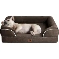 OEM Lit pour petits chiens avec mousse à mémoire de forme - Lavable et imperméable, avec bord antidérapant