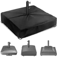OEM Protection pour terrasse - Imperméable et résistant au vent - 64 x 64 x 18 cm - Protection pour terrasses - Abri de protection - Noir
