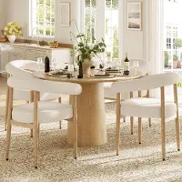 Flieks Lot de 4 chaises de salle à manger avec rembourrage confortable, chaises de cuisine confortables dotées d'un piètement métallique robuste, dimensions : 48,5 x 40,5 x 78 cm, blanc