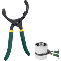 OEM Pince à filtre 10 pouces - Avec poignée en caoutchouc - À serrage automatique - Outil réglable - Avec poignée antidérapante - Réglable de 55 mm à 130 mm - Retrait rapide et sans glissement du filtre
