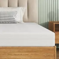Youjia Matelas en mousse de 160 x 200 cm, avec un noyau profilé d'un côté, housse 3D respirante et lavable, matelas en mousse à froid ergonomique, sans ressorts