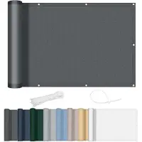Markenlos Panneau de protection pour balcon 90 x 600 cm, imperméable, préservant l'intimité et offrant une protection contre les UV, pour l'extérieur