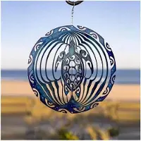OEM Carillon éolien pivotant, tortue en acier inoxydable, décoration d'extérieur à suspendre