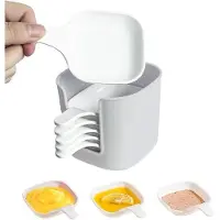 OEM Lot de 6 récipients à sauce comprenant des récipients jetables standard et mini, blancs, pour sauces, sushis et snacks