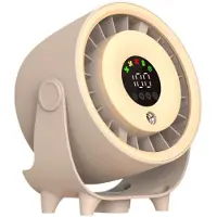 Zimilo Refroidisseur d'air avec brumisation et support mural, 100 niveaux, réservoir d'eau,tactile, ventilateur de 3600 mAh avec humidification, beige