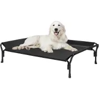 OEM Grand panier pour chien résistant aux morsures et lavable - XL, noir, pour l'intérieur et l'extérieur