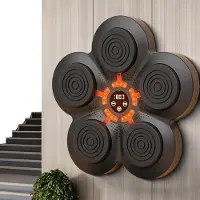 OEM Machine de boxe avec musique - Écran LED - Connexion sans fil - Vitesse réglable - Noir/Orange