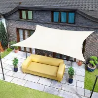OEM Tissu rectangulaire crème, de dimensions 3x2,5 mètres, simple, imperméable et offrant une protection UV de 95%, idéal pour une utilisation en extérieur, dans le jardin ou sur la terrasse