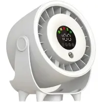Zimilo Refroidisseur d'air avec brumisation et support mural, 100 niveaux, réservoir d'eau,tactile, ventilateur de 3600 mAh avec humidification, blanc
