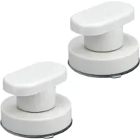 Famanu Poignées à ventouse pour siège de toilettes et porte - Lot de 2 - Grande capacité de charge - Installation facile