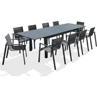 DCB Groupe Ensemble repas de jardin 10 places en aluminium