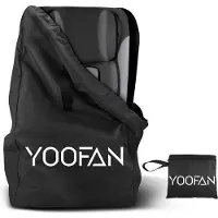OEM Housse de voyage avec housse de protection, bandoulière pour poussette, siège auto, fauteuil roulant, imperméable, adaptée au transport en avion et au rangement (noir)