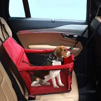 OEM Siège auto réglable pour chien, sac de transport en tissu Oxford, siège auto pour animal de compagnie, sécurité pour animaux de compagnie, rouge