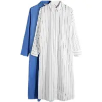 The Set Robe-chemise bleu marine / bleu roi / blanc
