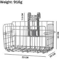 OEM Porte-vélos avant - multifonctionnel - 1 pièce - noir - métal