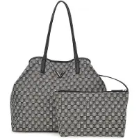 OEM Sac à main tendance pour femme avec porte-monnaie intégré - Accessoire de tous les jours doté d'une poche intérieure à compartiments réglables - 50 x 30 x 10 cm - Noir