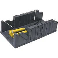 GRUPA TOPEX Boîte à onglets en plastique 326 x 122 x 78 mm, avec pinces