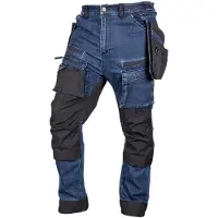 Neo Spodnie Robocze Denim Wzmocnienia Cordura, Granatowe, Roz. S (S)