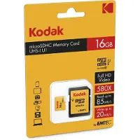 Kodak mSD 16GB U1 V10 w/adapter