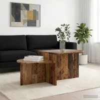 Prolenta Maison Exclusive - Table basse en bois ancien 100 x 50 x 40 cm Matériau dérivé du bois