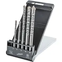 Enzo SDS Plus set de forets pour béton, quatro, set de 5 pcs. - 5, 6 x 110 mm + 8, 10, 12 x 160 mm