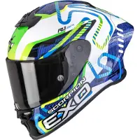 Scorpion Exo-R1 Evo II Air Cornering blanc-bleu-vert M