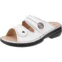 Finn Comfort 02550-001000 Sansibar - Chaussures ouvertes pour femmes - Blanc, Taille:36 EU