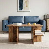 Prolenta Table basse exclusive en bois de récupération, dimensions 87 x 50 x 45 cm, matériau : bois composite