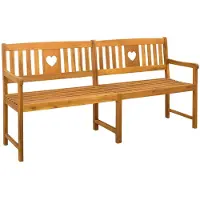 vidaXL Banc d'extérieur Nature 180 x 55,5 x 90 cm en bois massif d'acacia