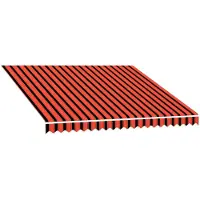 Prolenta Tissu de remplacement pour stores d'extérieur, couleurs orange et marron, dimensions 300 x 250 cm, en polyester