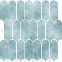 vidaXL Carreaux en forme de plume, 20 pièces, vert, 30 x 30 cm, polyuréthane et PET