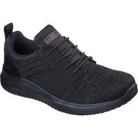 SKECHERS Baskets de travail DELSON 3.0 OTERON pour homme 200291EC BLK Noir, pointure : 44 EU