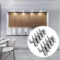 Markenlos Éclairage intelligent de charnière d'armoire à LED à induction Blanc chaud Lumière de nuit pour la maison Salon - Chambre à coucher Armoire de cuisine Armoire à vêtements.