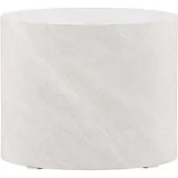 Furnlux Classic FURNLUX Table basse York Marble White 50cm / Hauptfarbe : Weiß / Abmessungen : 50 x 50 x 40 cm