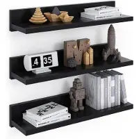 OEM Ensemble de 3 panneaux muraux suspendus - Noir - 39 cm - pour différentes pièces
