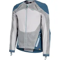 Knox Urbane Pro Move, veste en textile ,Gris Clair/Pétrole ,M