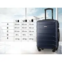 OEM Valise de voyage 55 x 40 x 20 cm, petite valise à roulettes en plastique