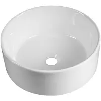 Hak Vasque en céramique à poser, diam. 40cm, Blanc