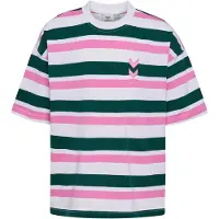 Hummel T-Shirt vert foncé / rose / blanc