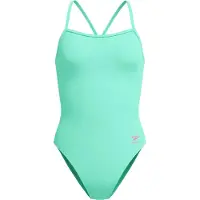 Speedo Female Solid V-back 2.0 Swimsuit Vert UK 30 Femme