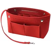 OEM Pochettes de rangement pour sacs à main, pochettes intérieures pour sacs à main avec crochet à clés pour bagages, 8 couleurs (rouge, vert)