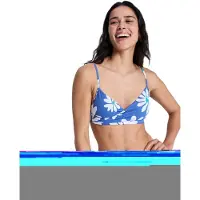 Roxy Essentials Pt Wrap Bralette Bikini Top Bleu S Femme
