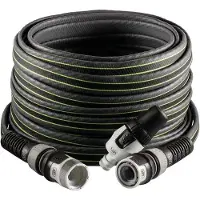 OEM Tuyau d'arrosage de 25 m - léger, robuste, compact, avec lance, gris-citron vert, pour un usage intensif