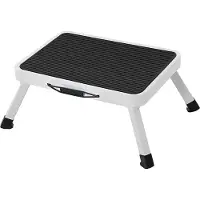 OEM Échelle pliante Rootz 1-Step - Tabouret pliant - Échelle compacte - Structure en acier - Marches antidérapantes - 38 cm x 26 cm x 17 cm