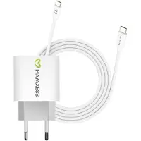 Avizar Mayaxess, chargeur 20 W pour Galaxy S23 Ultra + câble USB-C de 1 m, blanc