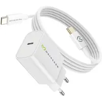 Avizar Mayaxess, chargeur 20 W pour Galaxy S22 + câble USB-C de 1 m, blanc